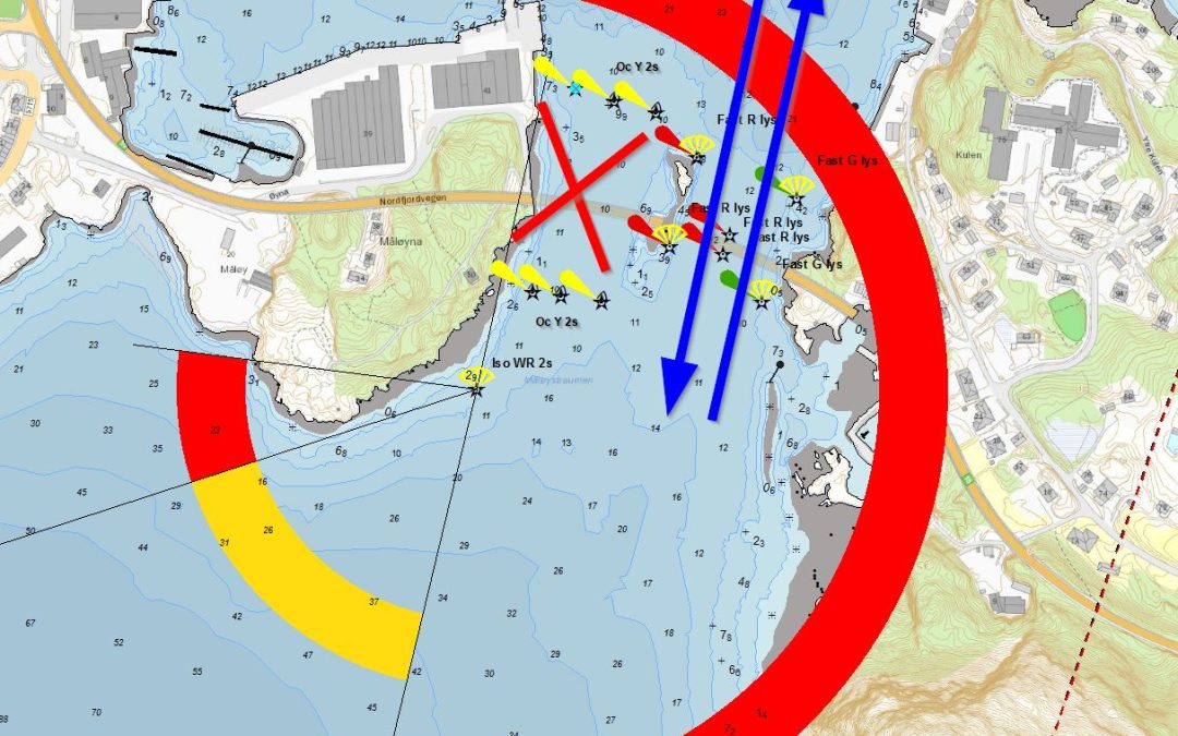 Endret seilingsmønster ved Måløybrua fra 14. september 2022 ut året.